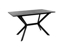 Стол ВВР Миллер камень темный/черный №7, ЛДСП 120-160/80