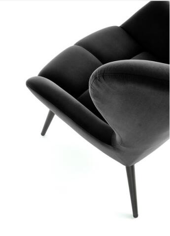 Кресло HALMAR TYRION черный/черный