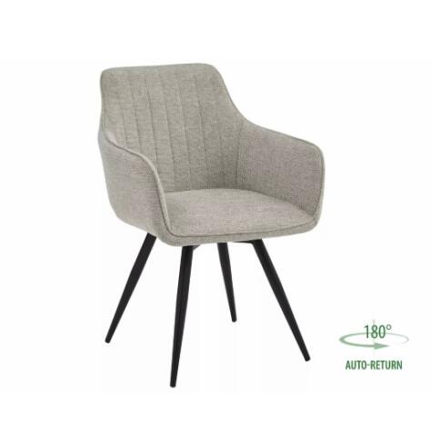 Стул SIGNAL BALLO Brego 31 светло-бежевый/черный, поворотный