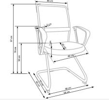 Кресло компьютерное HALMAR VIRE SKID черный/хром Кресло компьютерное HALMAR VIRE SKID черный/хром
