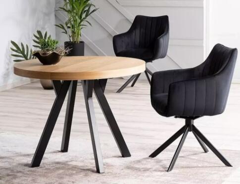 Стул SIGNAL AZALIA Velvet Bluvel 19 черный/черный