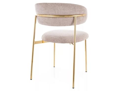 Стул SIGNAL ELTON Raven 30 темно-бежевый/золотой