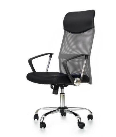 Кресло компьютерное HALMAR VIRE пепел/хром