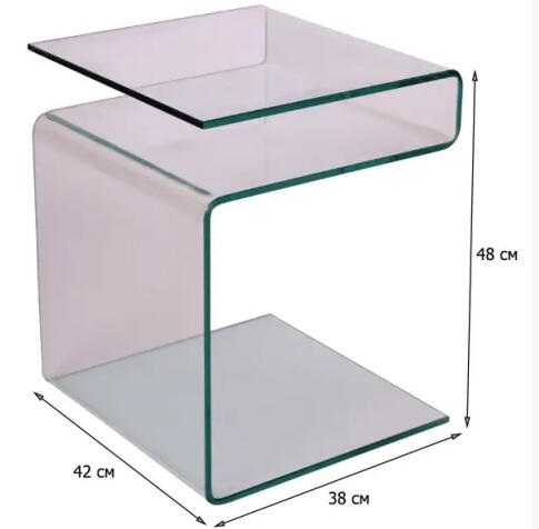 Стол журнальный SIGNAL EPI прозрачный