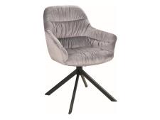 Стул SIGNAL ASTORIA II Velvet Bluvel 14 серый/черный