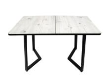 Стол ВВР Миллер Бискайская сосна/черный №5, пластик 120-160/80