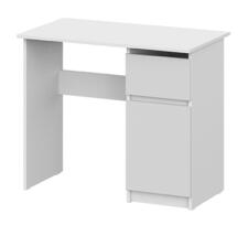 Стол письменный NN Мебель (МС Денвер К) Белый 0,9 м