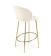 Стул барный HALMAR H116 кремовый/золотой