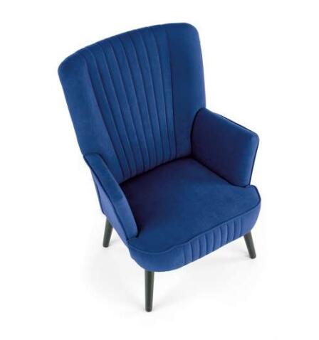 Кресло HALMAR DELGADO темно-синий/черный