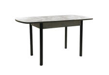 Стол ВВР Раздвижной пластиковый Лавант/бетон серый/черный прямой 110-150/70