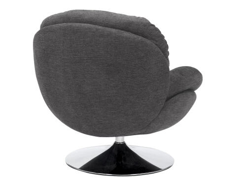 Кресло SIGNAL BRIGITTE Brego 18 темно-серый/хром