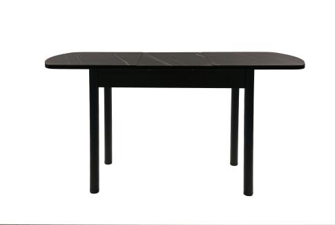 Стол ВВР Раздвижной пластиковый Черный Тунис/Прямое черный, 110-150/70