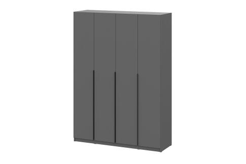 Шкаф NN Мебель ШК 5 (1600) Графит серый
