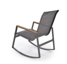 Кресло-качалка HALMAR ZLATAN темно-серый/светло-серый