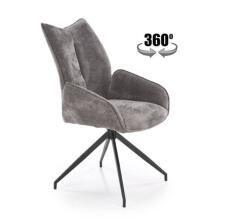 Стул HALMAR K553 серый/черный, поворотный