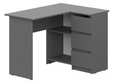 Стол угловой NN Мебель (МС Денвер К) Графит серый