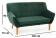 Диван SIGNAL NORDIC 2 Velvet Bluvel 78 зеленый/бук