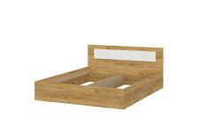 Кровать NN Мебель (МС Дольче К) Дуб Золотой/Белый, 160/200