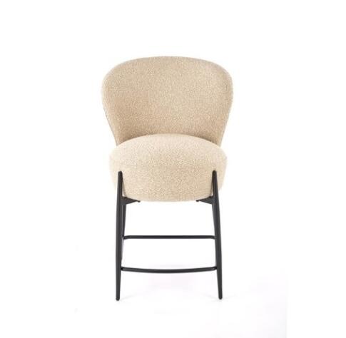 Стул барный HALMAR H126 бежевый/черный