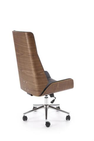 Кресло компьютерное HALMAR WEBSTER черный/орех