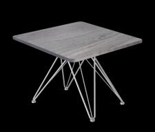 Стол журнальный Sheffilton SHT-S50/ЛДСП 60/60 хром лак/ясень анкор