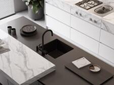 Кухонная мойка из нержавейки Omoikiri Taki 44-U/IF-GB графит