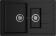 Кухонная мойка GRANFEST QUADRO Q-775KL черный