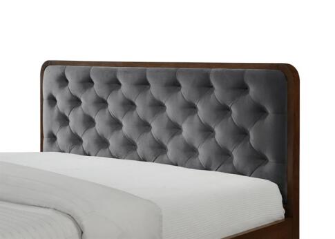 Кровать HALMAR CASSIDY серый/орех, 140/200