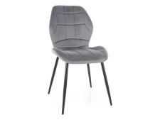 Стул SIGNAL JAKE Velvet Bluvel 14 серый/черный