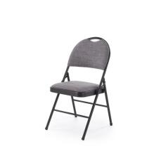 Стул HALMAR K566 черный/серый, складной
