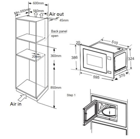 Микроволновая печь MEFERI MMO6028WH COMFORT PLUS
