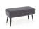 Скамья HALMAR VELVA серый/черный