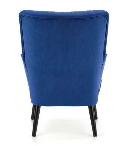 Кресло HALMAR DELGADO темно-синий/черный