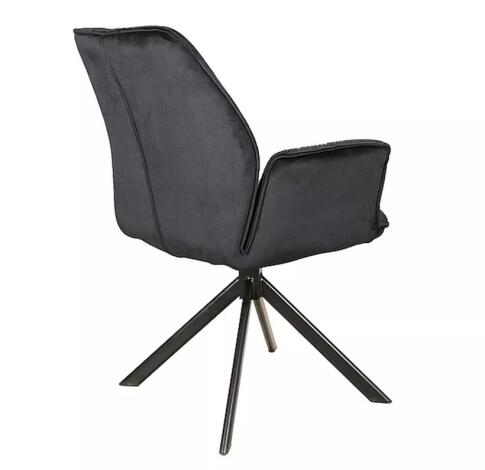 Стул SIGNAL BOOGIE II Velvet Bluvel 19 черный/черный мат