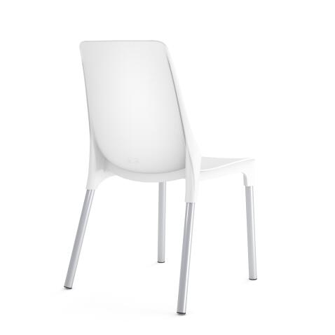 Стул Sheffilton SHT-ST75/S424 белый/хром лак