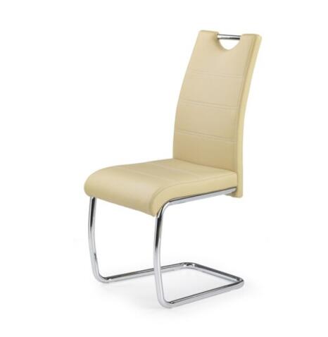 Стул HALMAR K211 бежевый/хром