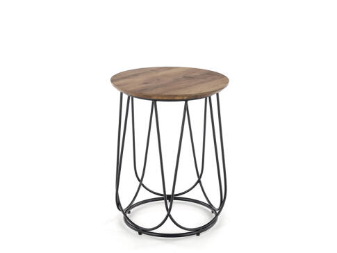 Стол журнальный HALMAR NUBIRA-S орех/черный, 40/51