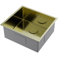 Кухонная мойка из нержавейки Omoikiri Taki 49-U/IF-LG светлое золото