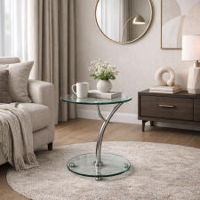 Стол журнальный SIGNAL MUNA металл/стекло