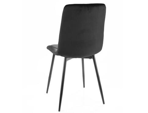 Стул SIGNAL TOM Velvet Bluvel 19 черный/черный