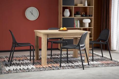 Стол обеденный HALMAR BAGIO дуб артизан/дуб артизан 120-160/80