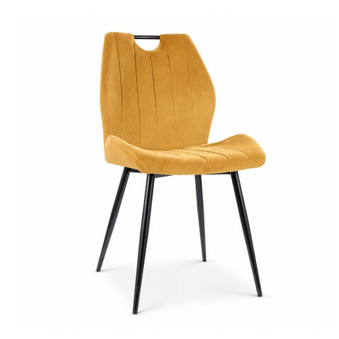 Стул SIGNAL ARCO Velvet Bluvel 68 карри/черный