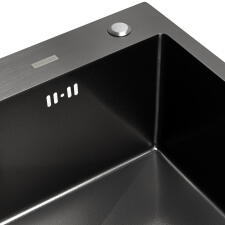 Мойка ARFEKA ECO AR 700*500 BLACK PVD NANO DECOR VOLCANIC ROCK