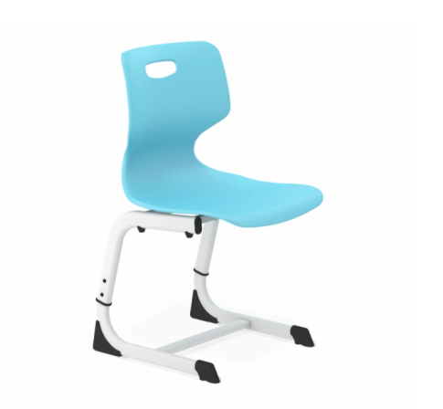 Стул Sheffilton SHT-S-TN22 а5-7 голубой/белый муар