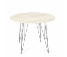 Стол Sheffilton SHT-TU10/TT21-6 90 керамика  хром лак/песчаное облако