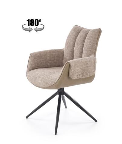 Стул HALMAR K579 коричневый/черный, поворотный