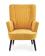 Кресло HALMAR DELGADO горчичный/черный