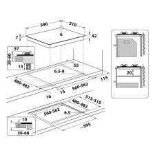 Поверхность газовая WHIRLPOOL AKT 625/NB1 Поверхность газовая WHIRLPOOL AKT 625/NB1