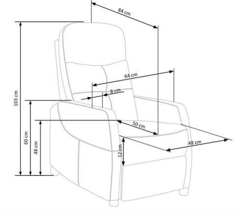 Кресло HALMAR FELIPE 2 раскладное, бежевый