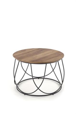 Стол журнальный HALMAR NUBIRA орех/черный, 60/41